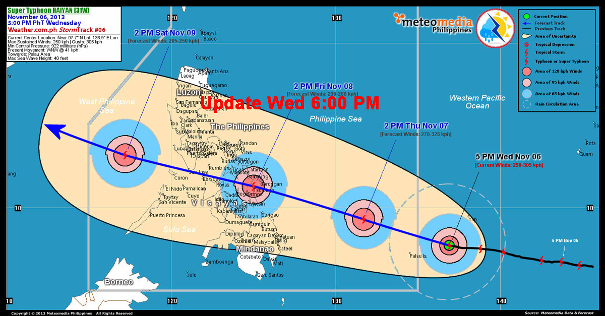 Haiyan Yolnada update wednesday -5pm