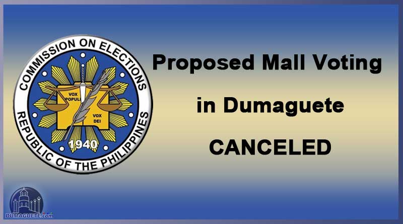 Dumaguete - Mall voting canceled