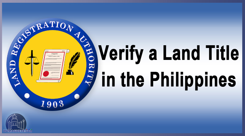 Verify a Land Title in the Philippines