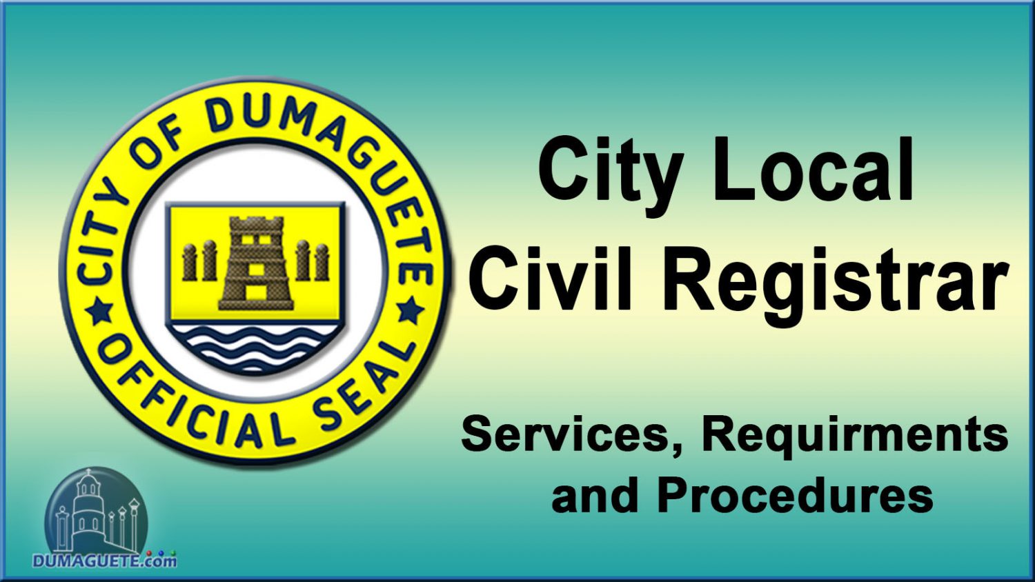 City Local Civil Registrar Government Offices Dumaguete 6995