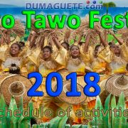 Tawo Tawo Festival 2018-Schedule of Activities