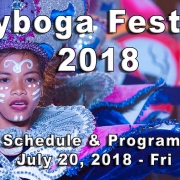 Wayboga Festival 2018 - Schedule of Program