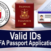 Valid IDs & Supporting Documents - DFA Passport