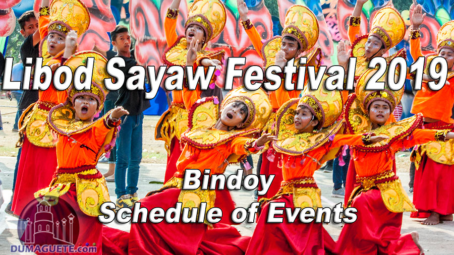 Bindoy Libod Sayaw Festival 2019 - Schedule of Events