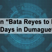 Efren “Bata Reyes to Play 3 Days in Dumaguete