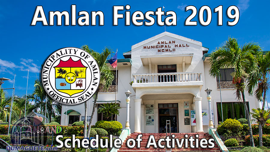 Amlan Fiesta 2019 - Schedule of Activities - Negros Oriental