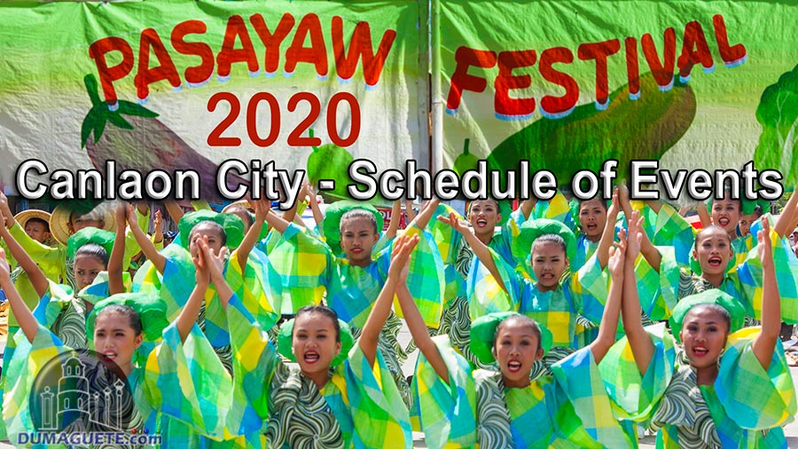 Canlaon City Fiesta 2020 & Pasayaw Festival 2020 - Schedule of Events