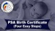 PSA Birth Certificate in 4 Easy Steps