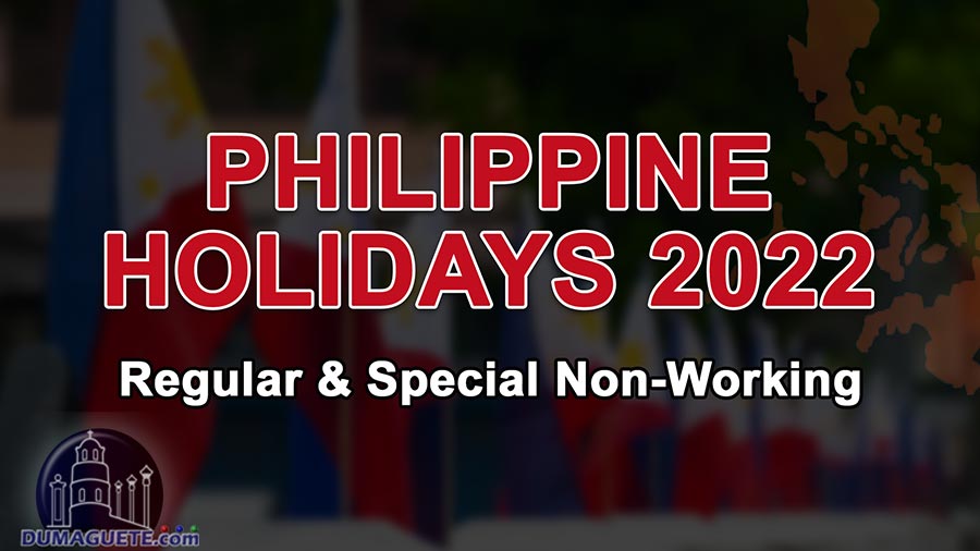 Philippine Holidays 2022 - Regular & Special Non-Working Days