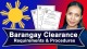 Barangay Clearance (Requirements & Procedures) 2021