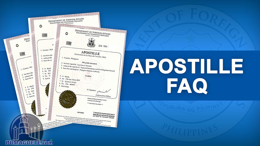 Philippine Apostille Authentication – Frequently Asked Questions