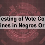 Final Testing of Vote Counting Machines in Negros Oriental