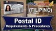 Philippine Postal ID - Requirements & Procedures (FILIPINO)