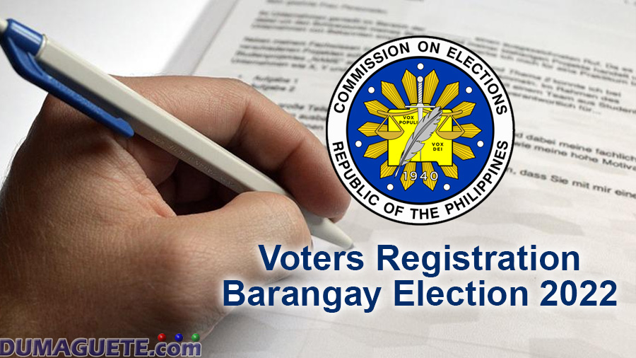 Barangay Election 2022 – Start of Registration!