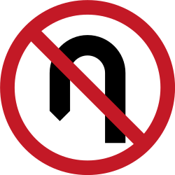 You must not make a U-Turn