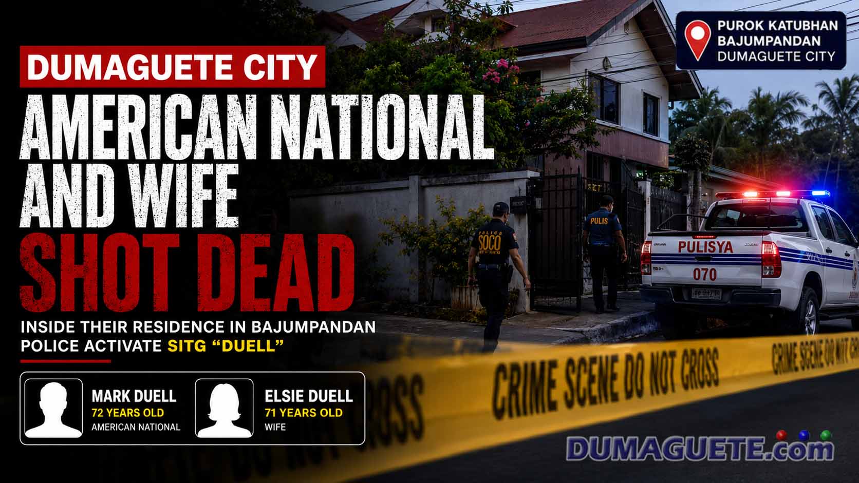Police investigation into Dumaguete robbery homicide in September 2026