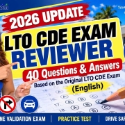 LTO CDE Exam Reviewer 2026 | 40 Questions Video
