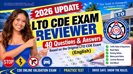 LTO CDE Exam Reviewer 2026 Update – 40 Questions & Answers Video