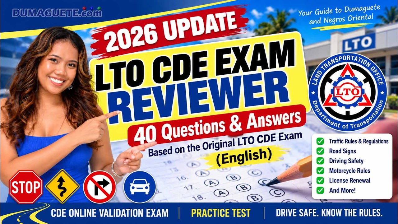 LTO CDE Exam Reviewer 2026 | 40 Questions Video