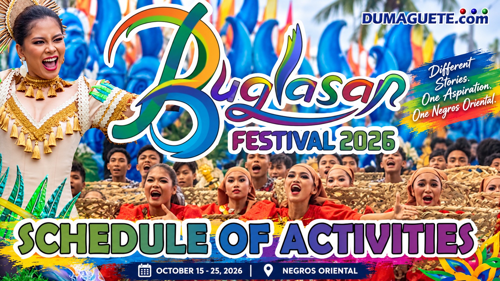 Buglasan Festival 2026 schedule in Dumaguete and Negros Oriental
